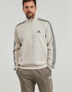 Adidas Sportswear - Essentials Fleece 3-Stripes 1/4-Zip Sweatshirt