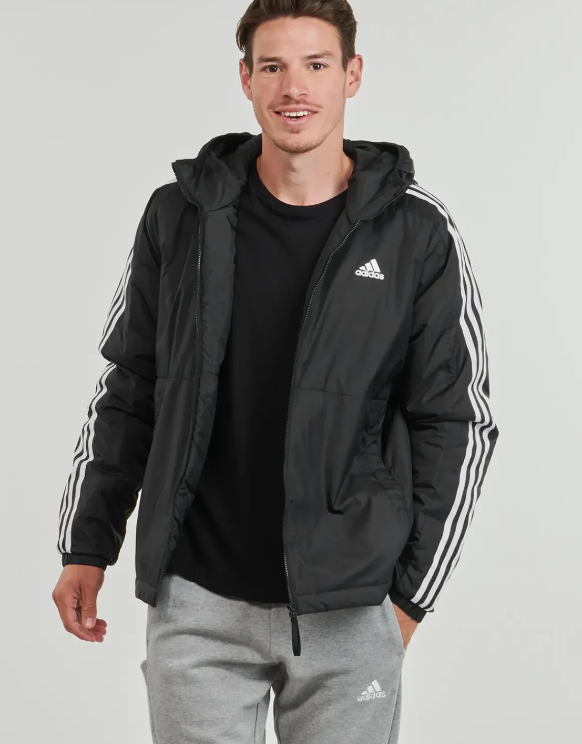 Adidas Sportswear - Essentials 3-Stripes Insulated Hooded Jacket