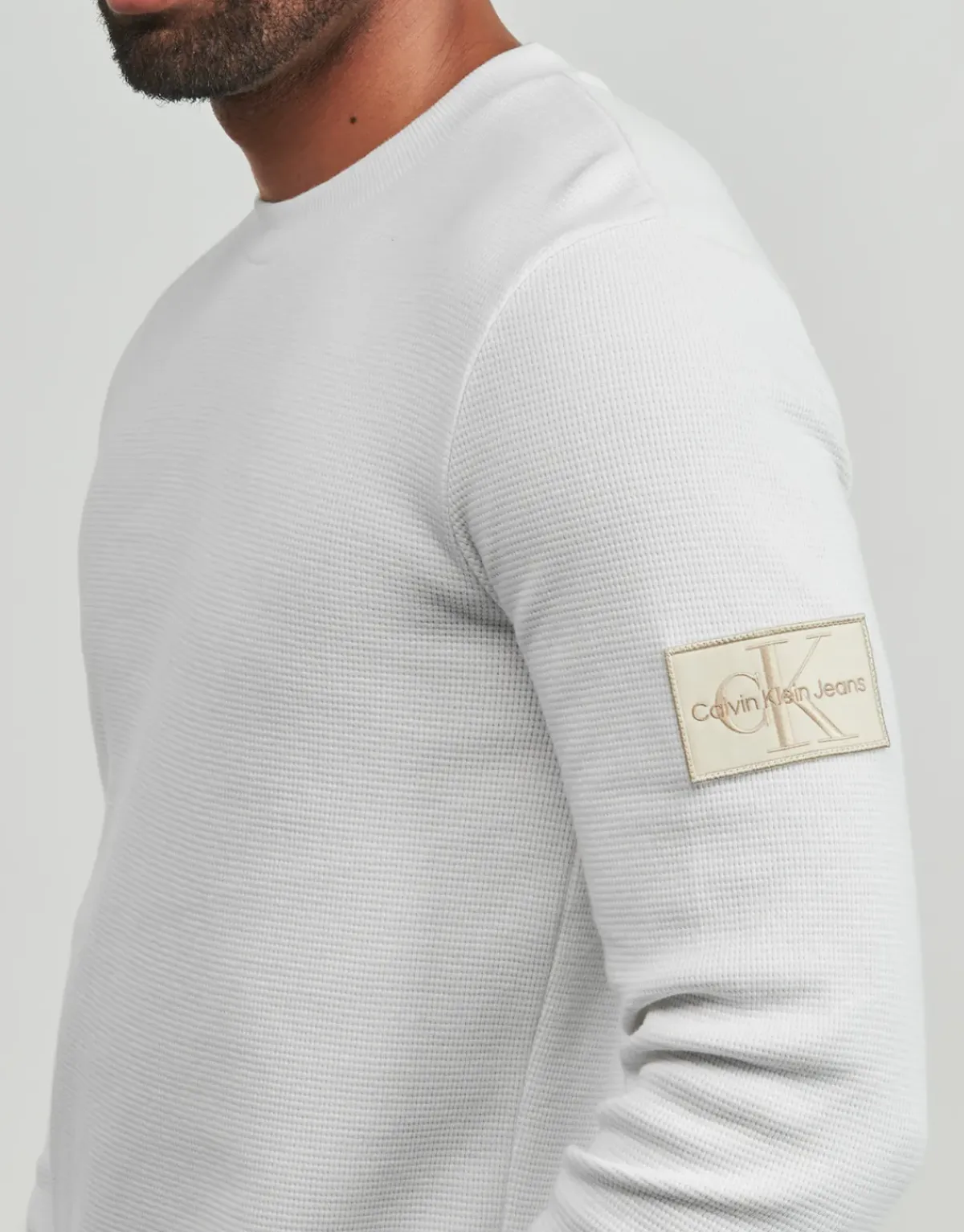 Calvin Klein Jeans - BADGE WAFFLE LS TEE