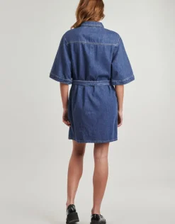 Calvin Klein Jeans - LINEN BOXY BELTED SHIRT DRESS