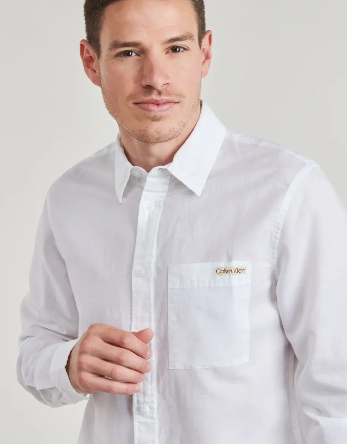 Calvin Klein Jeans - LINEN COTTON SHIRT