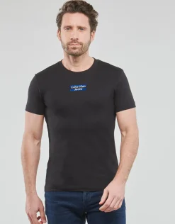 Calvin Klein Jeans - TRANSPARENT STRIPE LOGO TEE