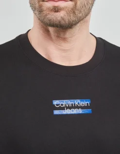 Calvin Klein Jeans - TRANSPARENT STRIPE LOGO TEE