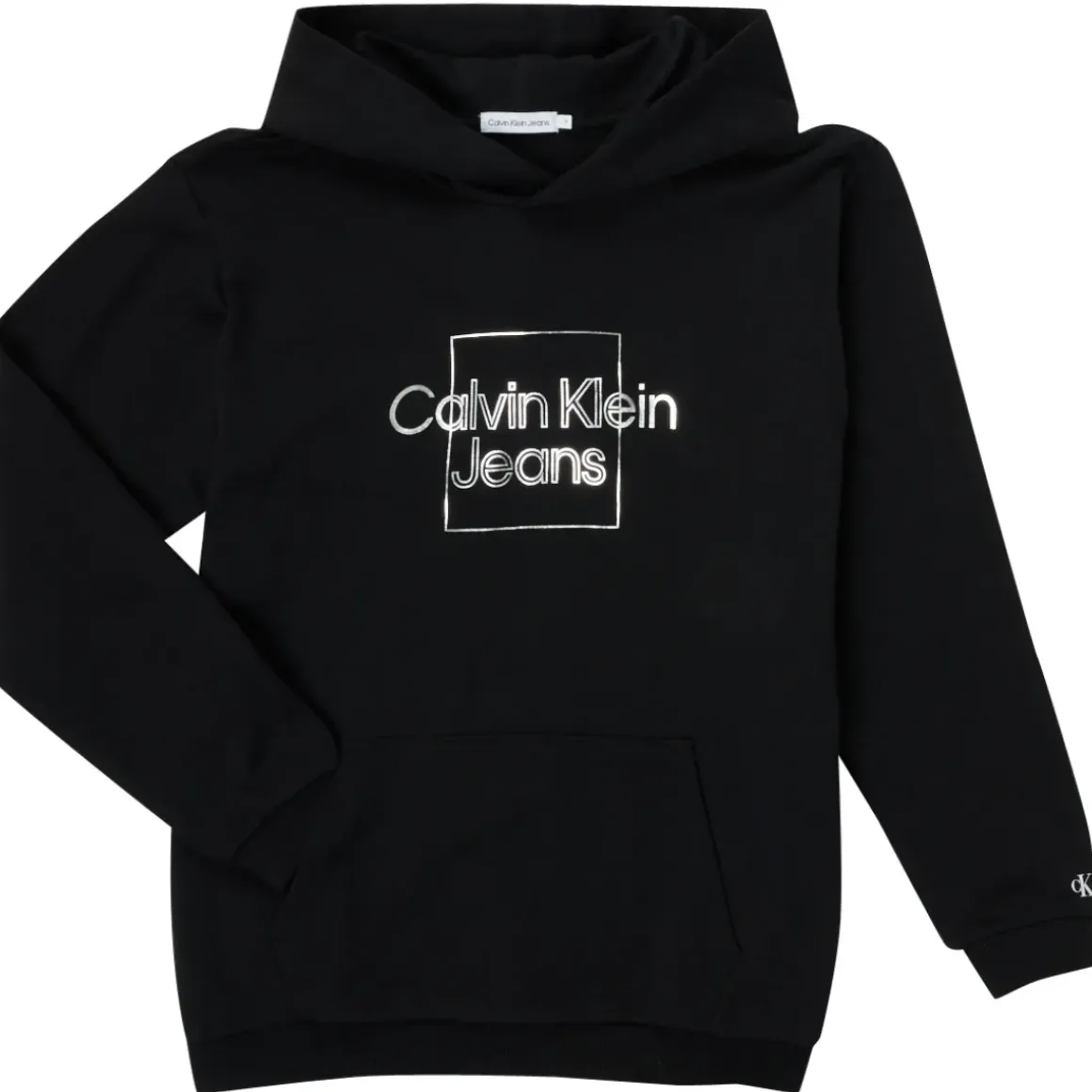 Calvin Klein Jeans - METALLIC BOX LOGO RELAXED HOODIE