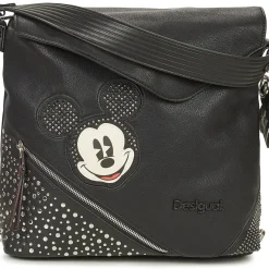 Desigual - BACK MICKEY STUDSTYLE JERSEYMAX PU BLACK
