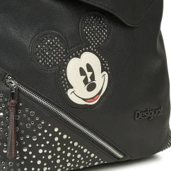 Desigual - BACK MICKEY STUDSTYLE JERSEYMAX PU BLACK