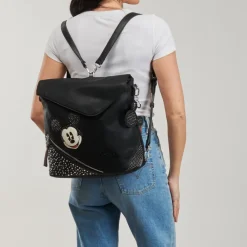 Desigual - BACK MICKEY STUDSTYLE JERSEYMAX PU BLACK