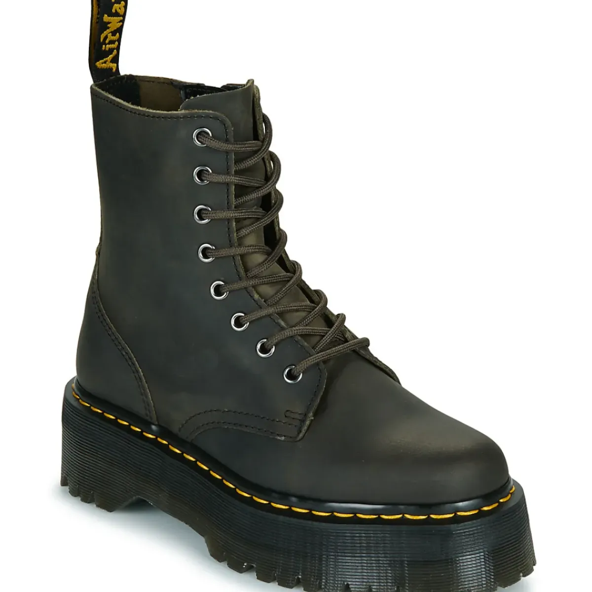 Dr. Martens - Jadon Charcoal Grey Burnished Waxy Pull Up