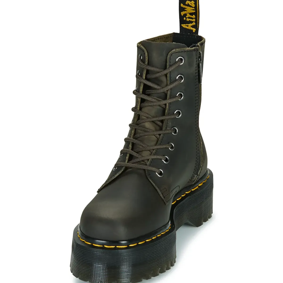Dr. Martens - Jadon Charcoal Grey Burnished Waxy Pull Up