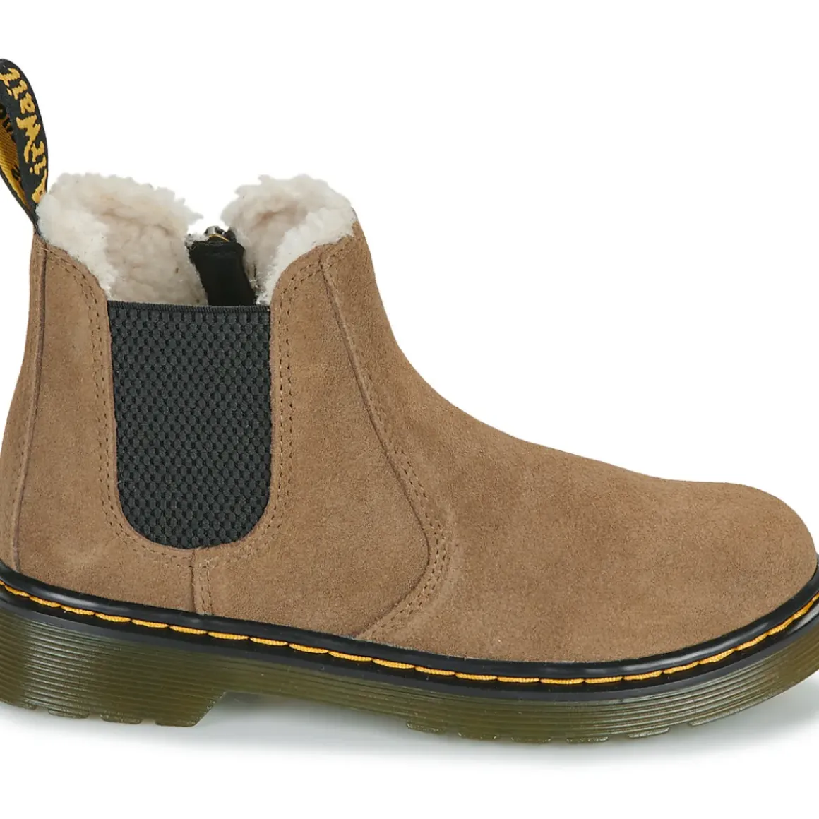 Dr. Martens - Leonore J Dark Khaki Bronx Suede