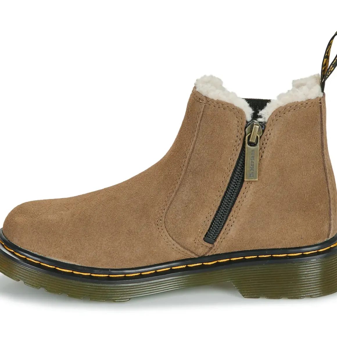 Dr. Martens - Leonore J Dark Khaki Bronx Suede