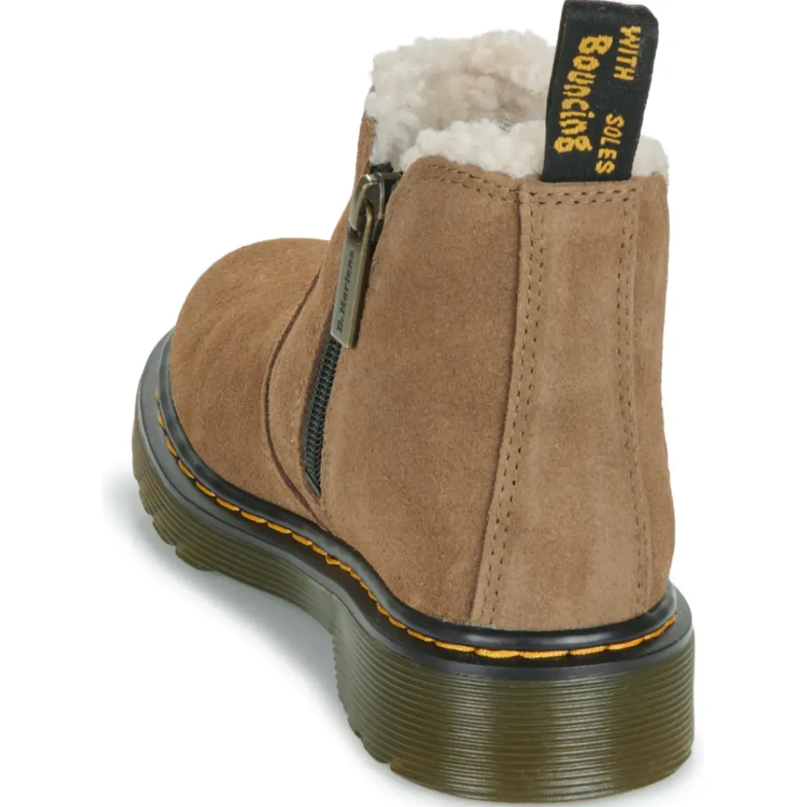Dr. Martens - Leonore J Dark Khaki Bronx Suede