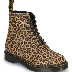 Dr. Martens - 1460 Pascal Light Tan Mini Leopard Spot Hair On