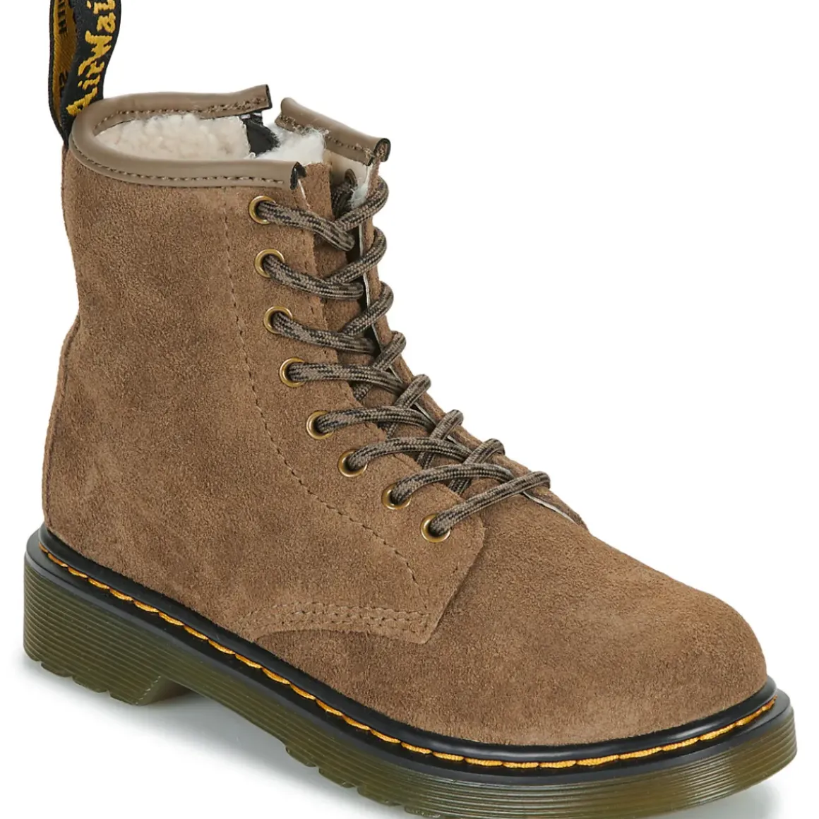 Dr. Martens - Serena J Dark Khaki Bronx Suede