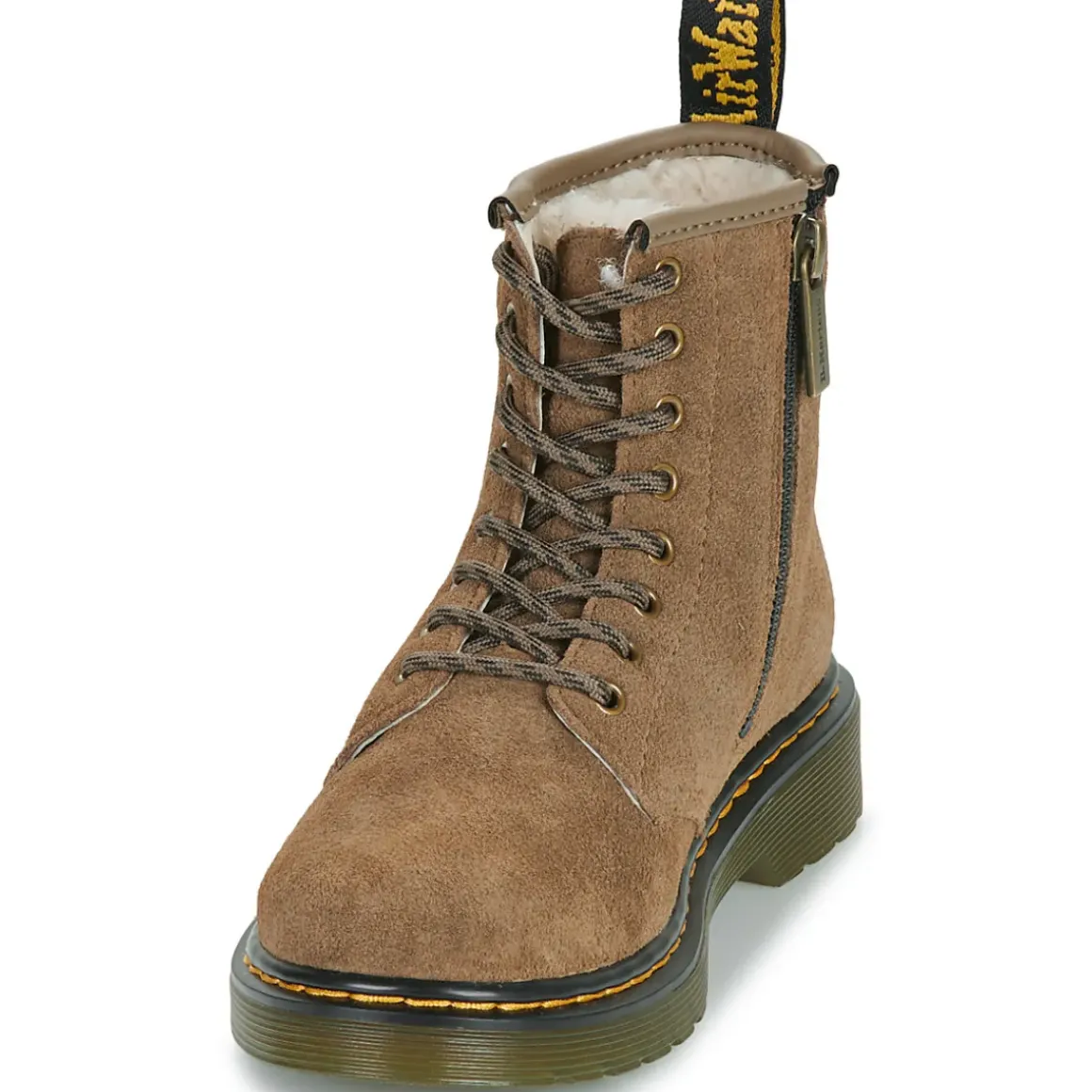 Dr. Martens - Serena J Dark Khaki Bronx Suede