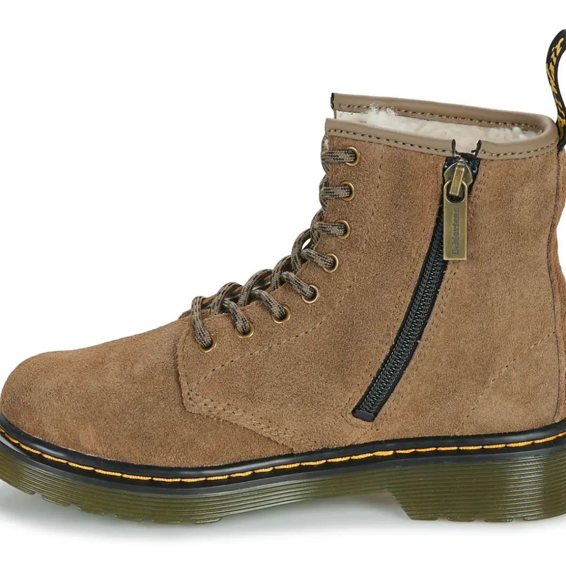 Dr. Martens - Serena J Dark Khaki Bronx Suede