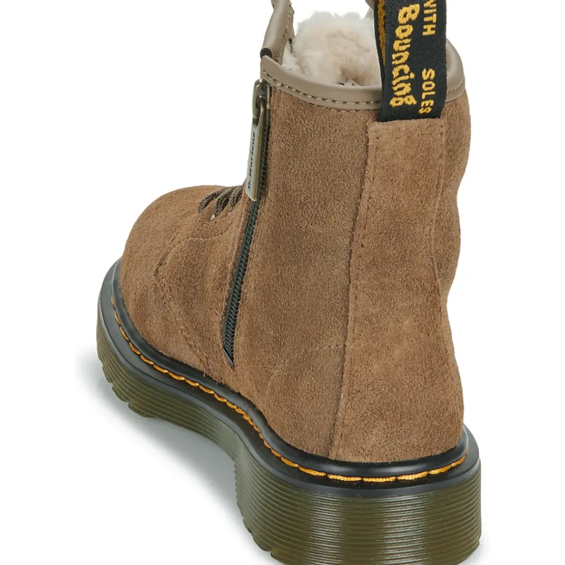 Dr. Martens - Serena J Dark Khaki Bronx Suede