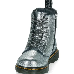 Dr. Martens - Serena T Silver Distressed Foil