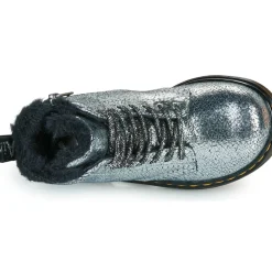 Dr. Martens - Serena T Silver Distressed Foil