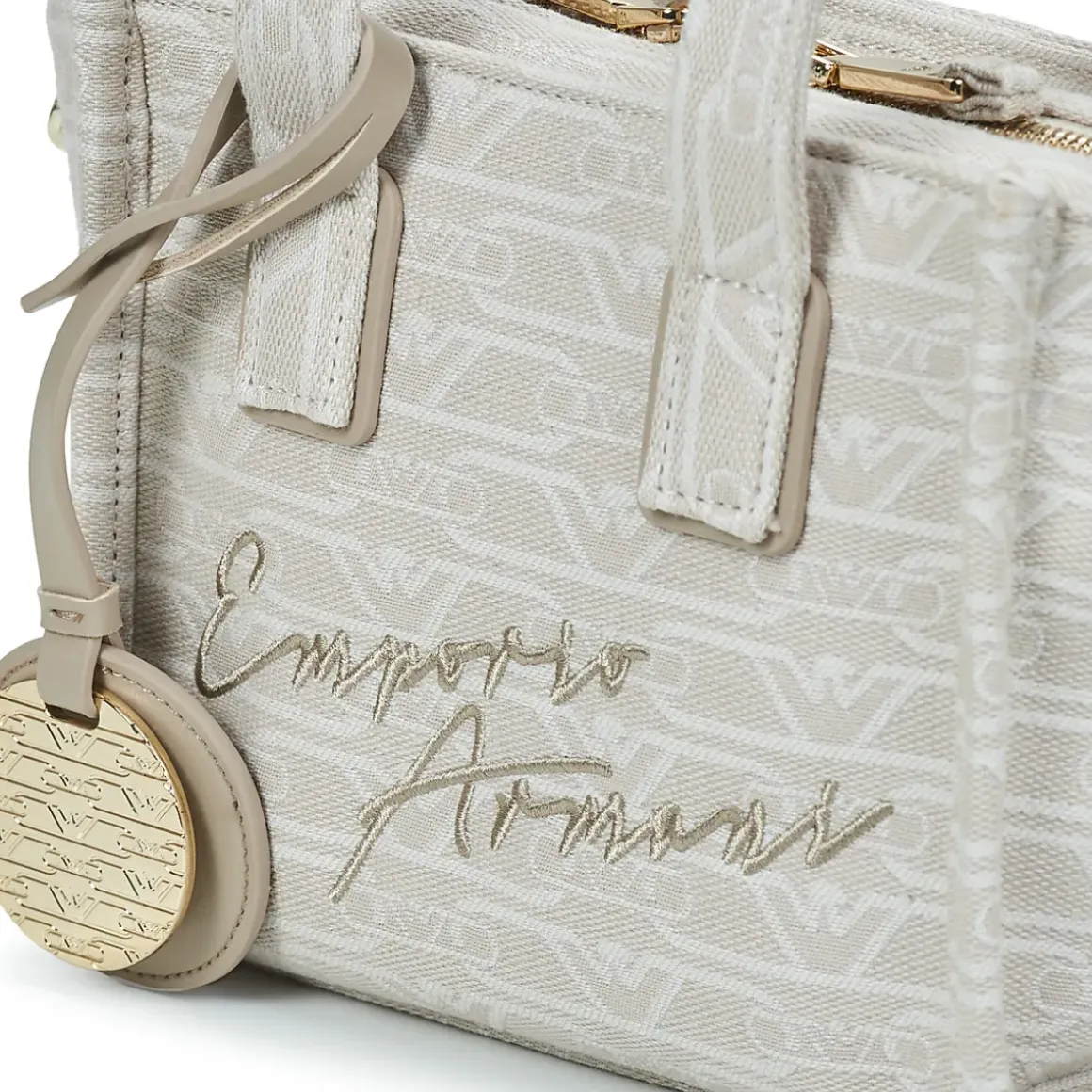 Emporio Armani - TOTE M CANVAS JAQUARD MONOGRAM