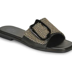 Exé Shoes - 556-ORO-RAFFIA-BLACK