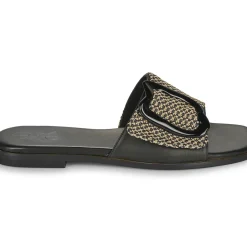 Exé Shoes - 556-ORO-RAFFIA-BLACK