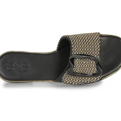Exé Shoes - 556-ORO-RAFFIA-BLACK