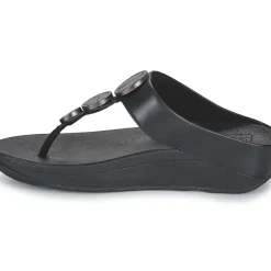 FitFlop - HALO METALLIC-TRIM TOE-POST SANDALS