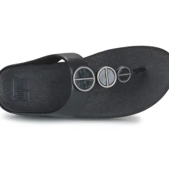 FitFlop - HALO METALLIC-TRIM TOE-POST SANDALS