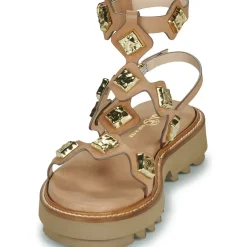 Fru.it - 9169-100-HELGA-TAUPE-TEXANO-LEGNO
