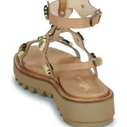 Fru.it - 9169-100-HELGA-TAUPE-TEXANO-LEGNO