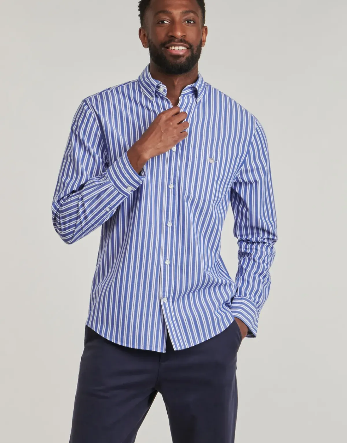 Gant - REG CLASSIC POPLIN STRIPE SHIRT