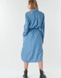G-Star Raw - Rovic maxi shirt dress ls
