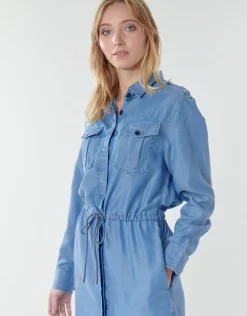 G-Star Raw - Rovic maxi shirt dress ls