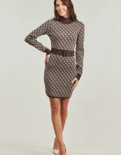Guess - LISE 4G LS BELTED DRESS SWTR