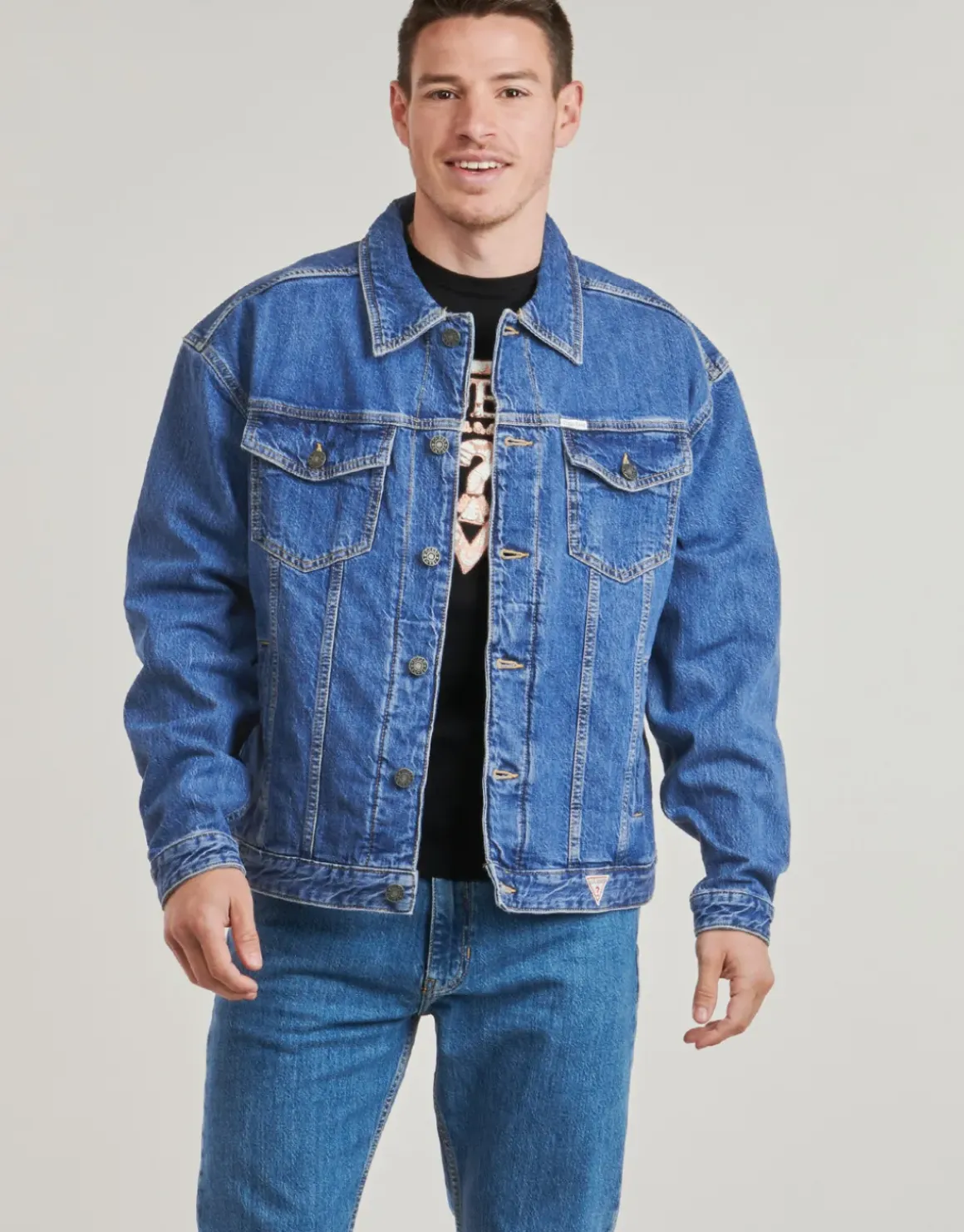 Guess - MENS OVERSIZE TRUCKER JACKE