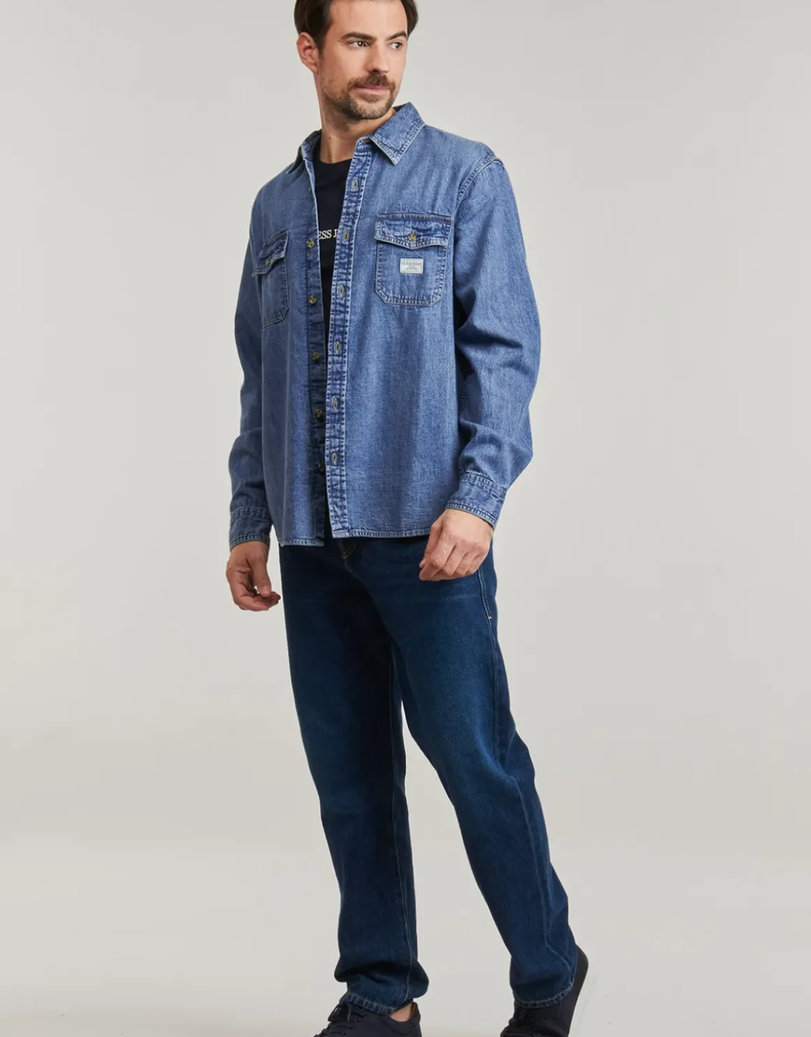 Guess - REGULAR LS DENIM SHIRT