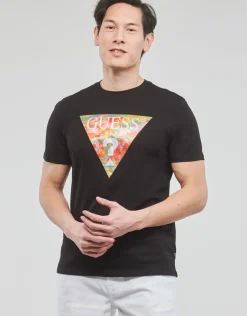 Guess - SS BSC ABSTRACT TRI LOGO TEE