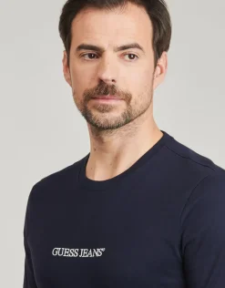 Guess - SS CN SLIM LOGO EMBRO TEE