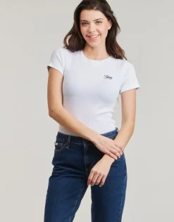 Guess - SS CN SNAP EMBRO SLIM TOP