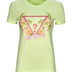 Guess - SS CN TRIANGLE FLOWERS TEE