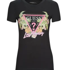 Guess - SS CN TRIANGLE FLOWERS TEE