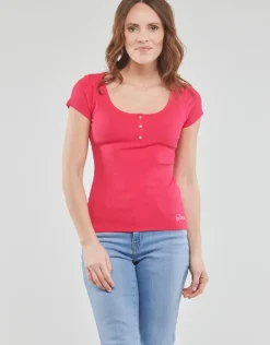 Guess - SS KARLEE JEWEL BTN HENLEY