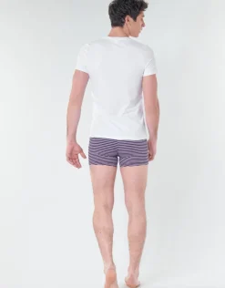 Hom - SUP' COTTON TSHIRT COL V PROFOND
