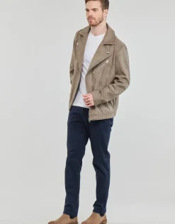 Jack & Jones - JJROCKY FAUX SUEDE BIKER JACKET