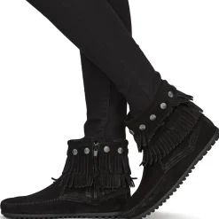 Minnetonka - DOUBLE FRINGE SIDE ZIP BOOT