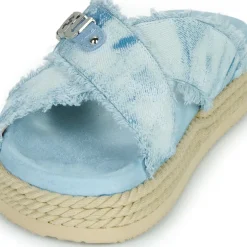 Mou - CRISS-CROSS ROPE SANDAL PAINTE