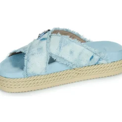 Mou - CRISS-CROSS ROPE SANDAL PAINTE