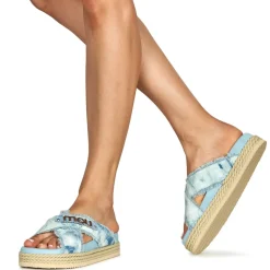 Mou - CRISS-CROSS ROPE SANDAL PAINTE