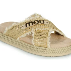 Mou - CRISS-CROSS ROPE SANDAL RAFFIA